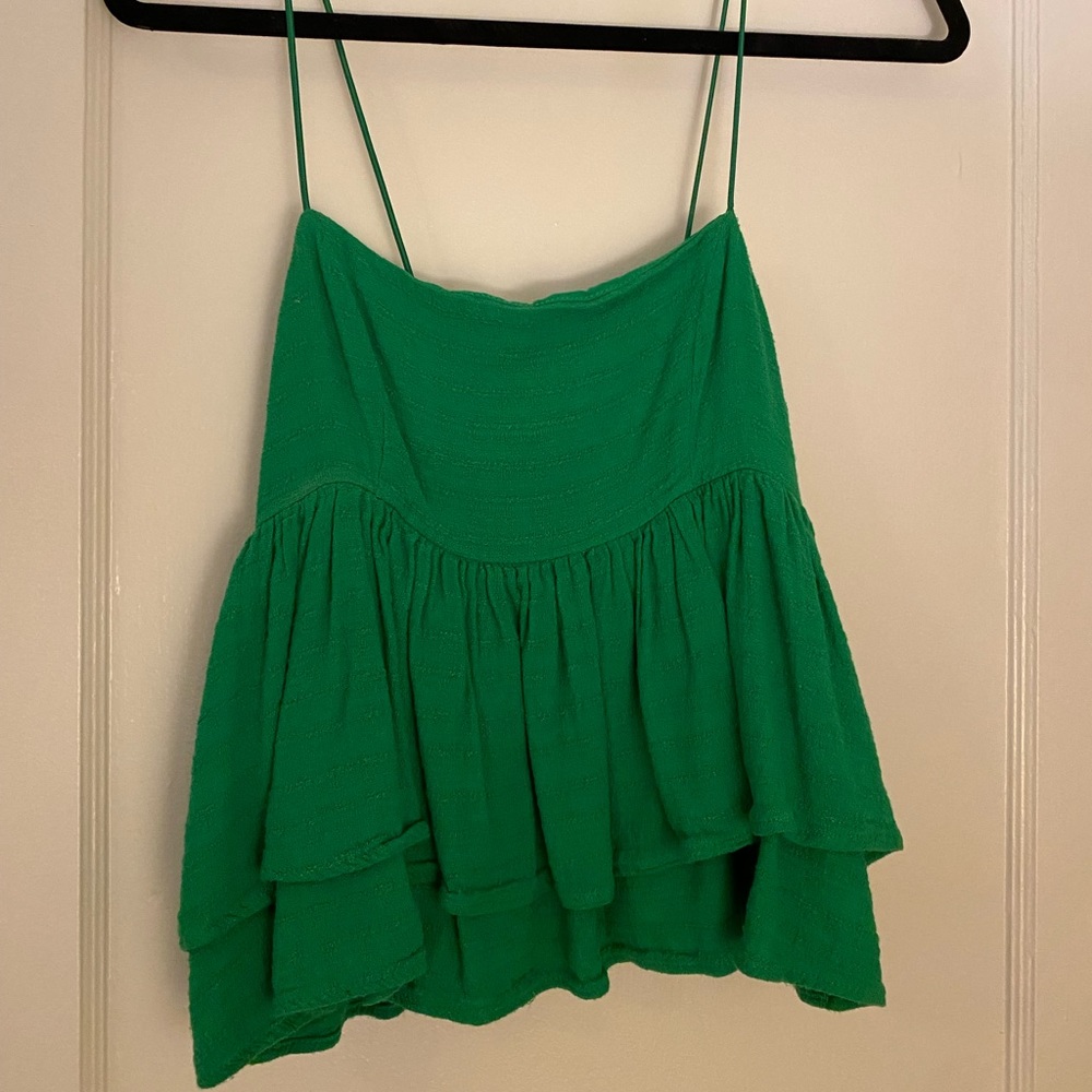 Green tank top